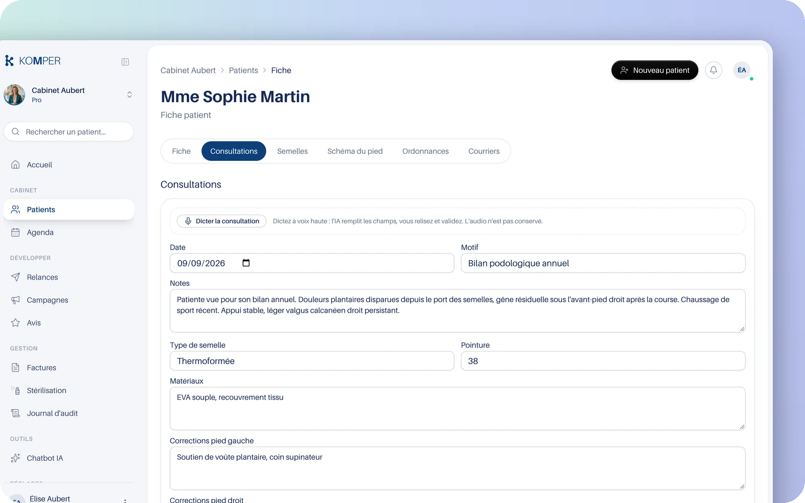 KOMPER : Compte rendu IA